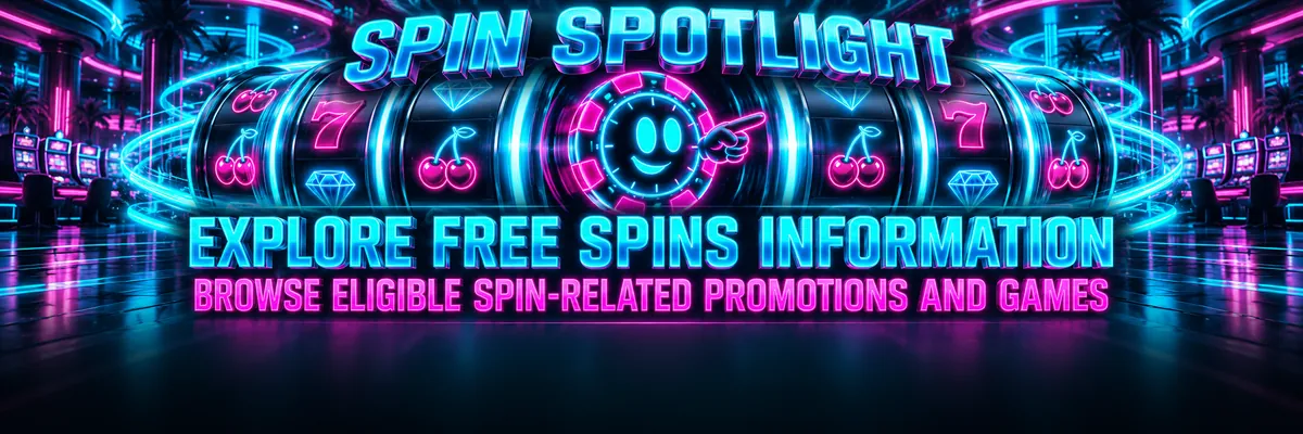 Cyan slot reels and a magenta-lit Vegas Now clock-chip against a dark background