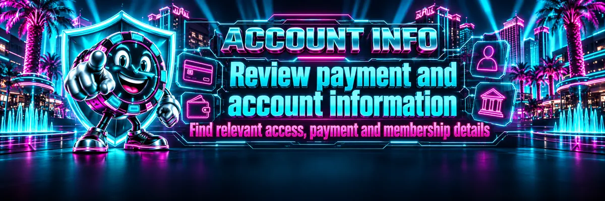 Neon shield, payment card and Vegas Now clock-chip on a dark high-contrast background